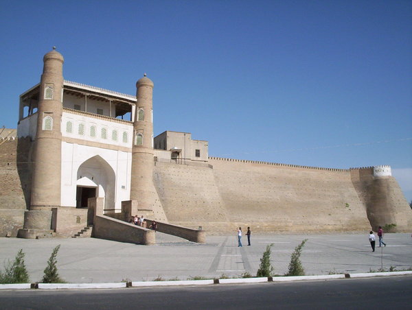The Ark of Bukhara, an 1500-year old fortress in the centre of the city